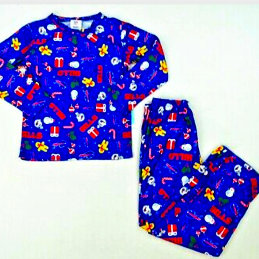 BUFFALO BILLS NFL TEAM APPAREL YOUTH HOLIDAY 2 PIECE PJ SET